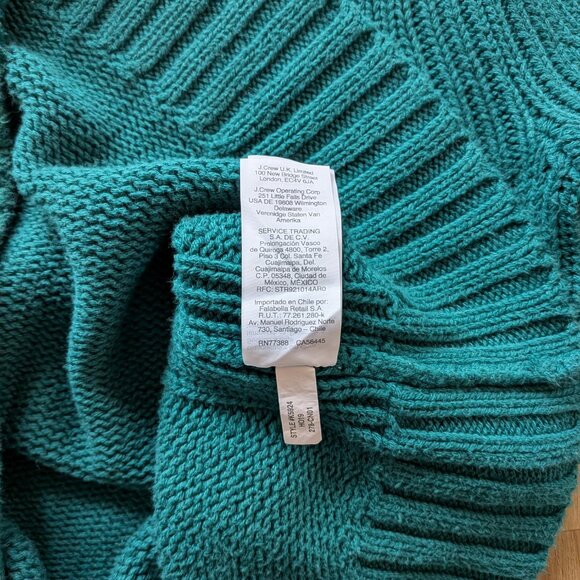 J. Crew Women's 1988 rollneck™ sweater in Spicy Jade, Size Small, 100% Cotton - Picture 5 of 6